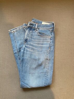 rag & bone light blue ankle skinny jeans